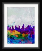 Columbus Watercolor Skyline Fine Art Print