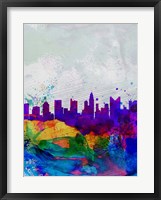 Columbus Watercolor Skyline Fine Art Print