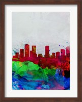 Denver Watercolor Skyline Fine Art Print