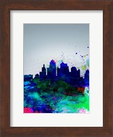 Kansas City Watercolor Skyline Fine Art Print