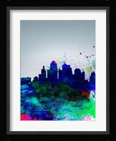 Kansas City Watercolor Skyline Fine Art Print