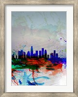 Los Angeles  Watercolor Skyline 1 Fine Art Print