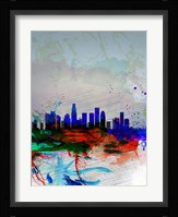 Los Angeles  Watercolor Skyline 1 Fine Art Print