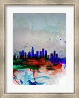 Los Angeles  Watercolor Skyline 1 Fine Art Print