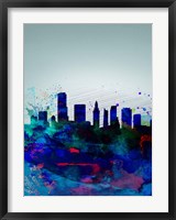 Miami Watercolor Skyline Fine Art Print