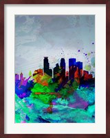 Minneapolis Watercolor Skyline Fine Art Print