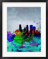 Minneapolis Watercolor Skyline Fine Art Print