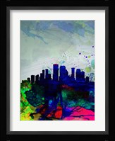 New Orleans Watercolor Skyline Fine Art Print