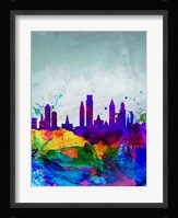 Philadelphia Watercolor Skyline Fine Art Print