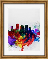 Phoenix Watercolor Skyline 2 Fine Art Print