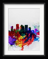 Phoenix Watercolor Skyline 2 Fine Art Print
