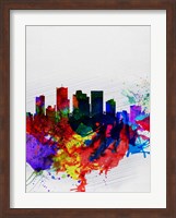 Phoenix Watercolor Skyline 2 Fine Art Print