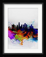 Los Angeles  Watercolor Skyline 2 Fine Art Print