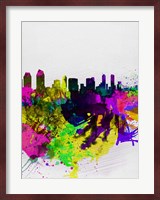 San Diego Watercolor Skyline Fine Art Print