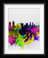 San Diego Watercolor Skyline Fine Art Print