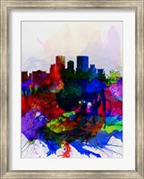 El Paseo Watercolor Skyline Fine Art Print