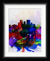 El Paseo Watercolor Skyline Fine Art Print