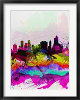 Tulsa Watercolor Skyline Fine Art Print