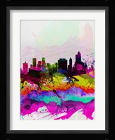 Tulsa Watercolor Skyline Fine Art Print