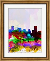 Baltimore Watercolor Skyline Fine Art Print