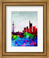 Frankfurt Watercolor Skyline Fine Art Print