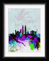 Kuala Lumpur Watercolor Skyline Fine Art Print