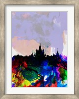 Moscow Watercolor Skyline Fine Art Print