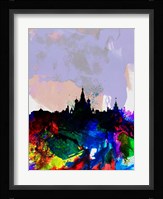 Moscow Watercolor Skyline Fine Art Print