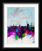 Hamburg Watercolor Skyline Fine Art Print