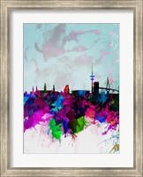 Hamburg Watercolor Skyline Fine Art Print