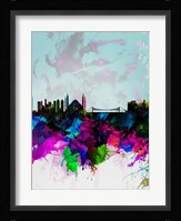 Istanbul Watercolor Skyline Fine Art Print