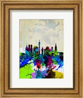 Munich Watercolor Skyline Fine Art Print