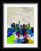 Munich Watercolor Skyline Fine Art Print