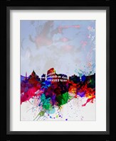 Rome Watercolor Skyline Fine Art Print