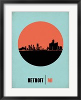 Detroit Circle 2 Framed Print