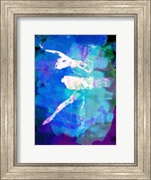White Ballerina Watercolor Fine Art Print