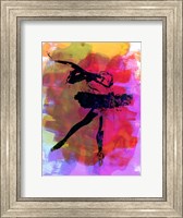 Black Ballerina Watercolor Fine Art Print