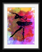 Black Ballerina Watercolor Fine Art Print
