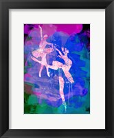 Two white Ballerinas Watercolor Fine Art Print