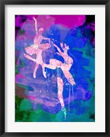 Two white Ballerinas Watercolor Fine Art Print