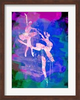 Two white Ballerinas Watercolor Fine Art Print