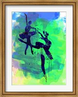 Two Ballerinas Watercolor 2 Fine Art Print