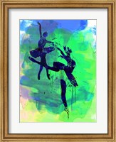 Two Ballerinas Watercolor 2 Fine Art Print