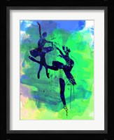 Two Ballerinas Watercolor 2 Fine Art Print
