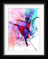 Ballerina's Dance Watercolor 1 Fine Art Print