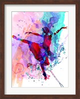 Ballerina's Dance Watercolor 1 Fine Art Print