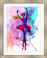 Ballerina's Dance Watercolor 3 Fine Art Print