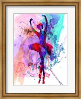 Ballerina's Dance Watercolor 3 Fine Art Print