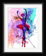 Ballerina's Dance Watercolor 3 Fine Art Print