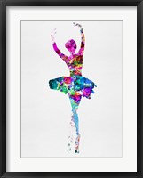 Ballerina Watercolor 1 Fine Art Print